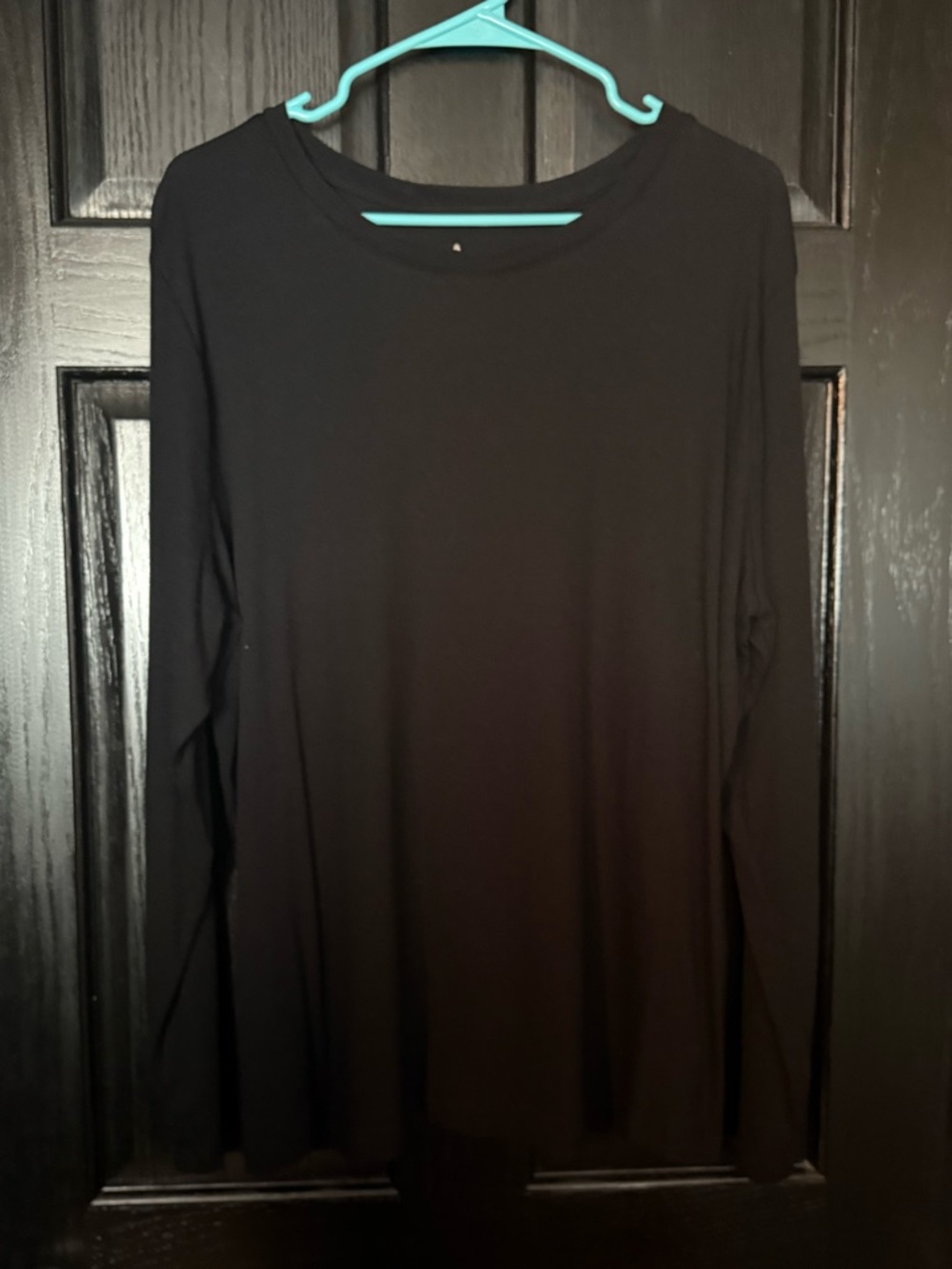 a new day Black Long-Sleeve Crew Neck Top